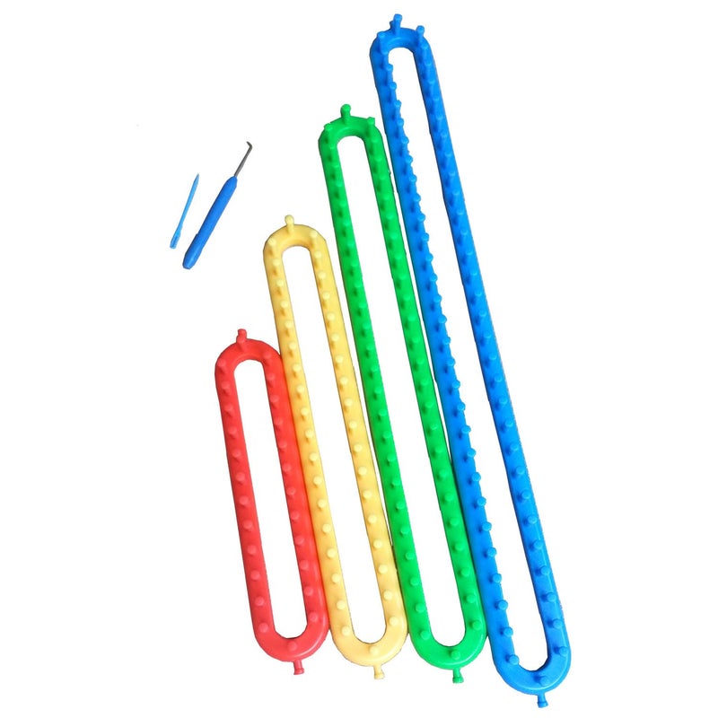 Wayion Knitting Loom Set with Hook Needle Kit Yarn Cord Knitter 4 Hat Looms Long Knitting Loom DIYfor Scarf Sweater Shawl Blankets - Image 3